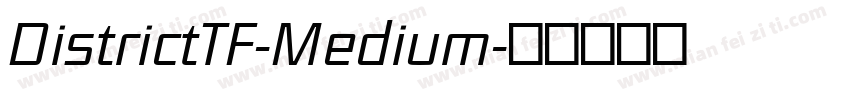 DistrictTF-Medium字体转换