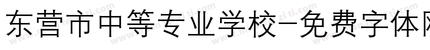 东营市中等专业学校字体转换