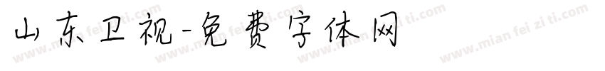 山东卫视字体转换