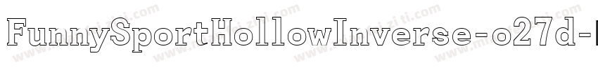 FunnySportHollowInverse-o27d字体转换