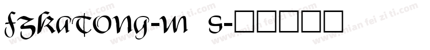 FZKaTong-M19S字体转换