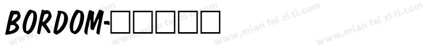 BORDOM字体转换