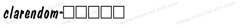 clarendom字体转换