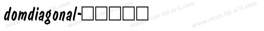 domdiagonal字体转换