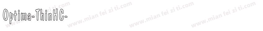 Optima-ThinHC字体转换