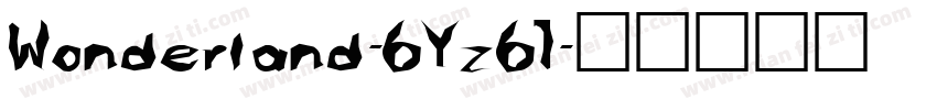 Wonderland-6Yz61字体转换