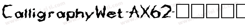 CalligraphyWet-AX62字体转换