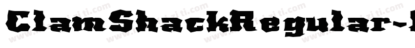 ClamShackRegular-Ex68字体转换