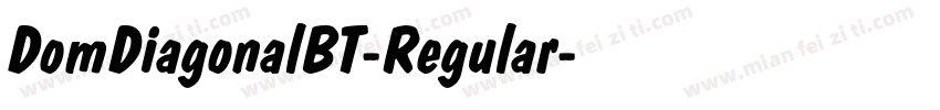 DomDiagonalBT-Regular字体转换