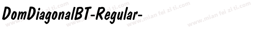 DomDiagonalBT-Regular字体转换