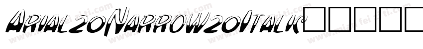Arial20Narrow20Italic字体转换