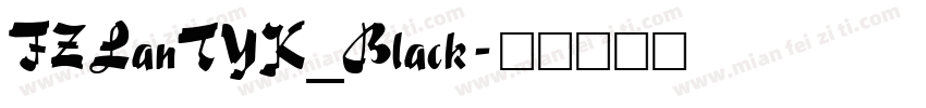 FZLanTYK_Black字体转换