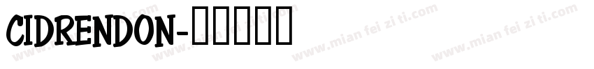CIDRENDON字体转换