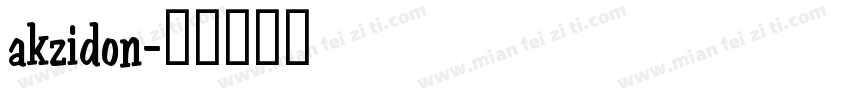 akzidon字体转换