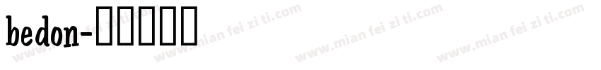 bedon字体转换