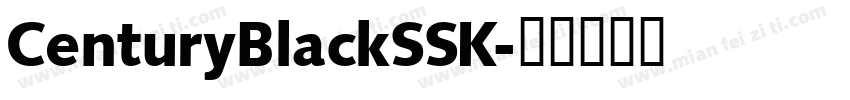 CenturyBlackSSK字体转换