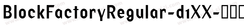 BlockFactoryRegular-d1XX字体转换
