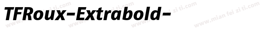TFRoux-Extrabold字体转换