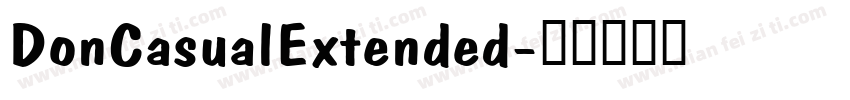 DonCasualExtended字体转换