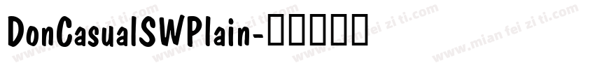 DonCasualSWPlain字体转换