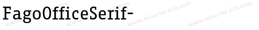 FagoOfficeSerif字体转换