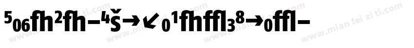 FagoCo-ExtraBoldItal字体转换