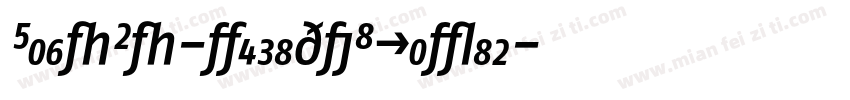 FagoCo-MediumItalic字体转换