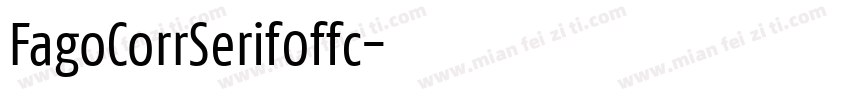 FagoCorrSerif0ffc字体转换