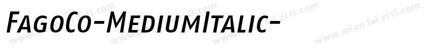 FagoCo-MediumItalic字体转换