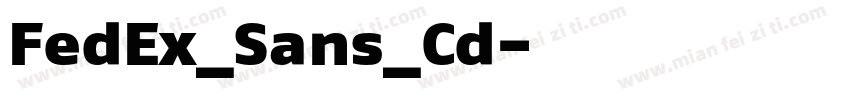FedEx_Sans_Cd字体转换