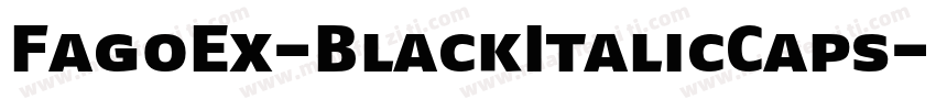 FagoEx-BlackItalicCaps字体转换