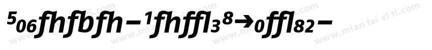FagoNo-BoldItalic字体转换