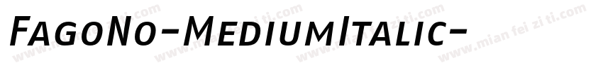 FagoNo-MediumItalic字体转换