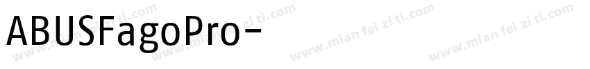 ABUSFagoPro字体转换