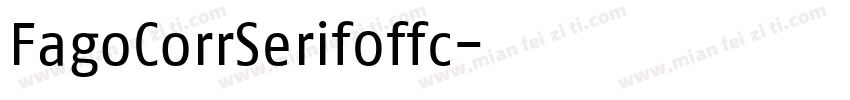 FagoCorrSerif0ffc字体转换