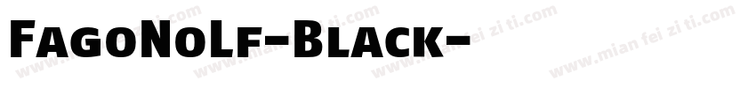 FagoNoLf-Black字体转换