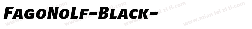 FagoNoLf-Black字体转换
