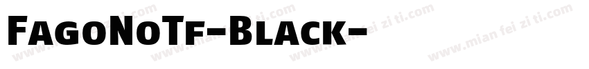 FagoNoTf-Black字体转换
