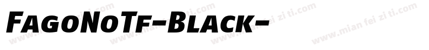 FagoNoTf-Black字体转换