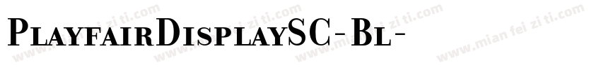 PlayfairDisplaySC-Bl字体转换