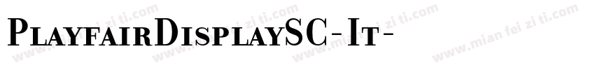 PlayfairDisplaySC-It字体转换