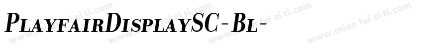 PlayfairDisplaySC-Bl字体转换