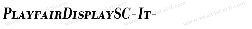 PlayfairDisplaySC-It字体转换