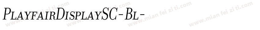 PlayfairDisplaySC-Bl字体转换