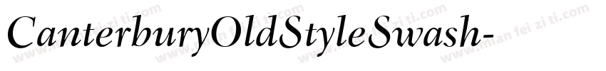 CanterburyOldStyleSwash字体转换