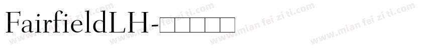 FairfieldLH字体转换