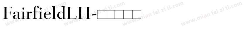FairfieldLH字体转换