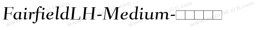 FairfieldLH-Medium字体转换