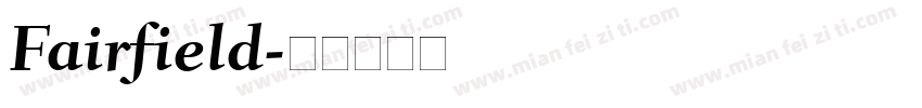 Fairfield字体转换
