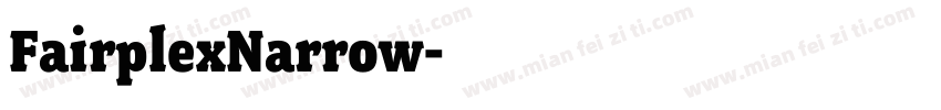 FairplexNarrow字体转换
